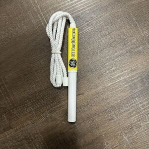 Vintage GE Healthcare Ink Pen Lanyard Yellow White Necklace Medical